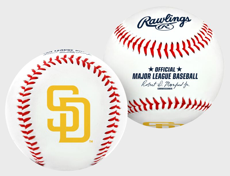 Rawlings Gold MLB Team Baseball | San Diego Padres