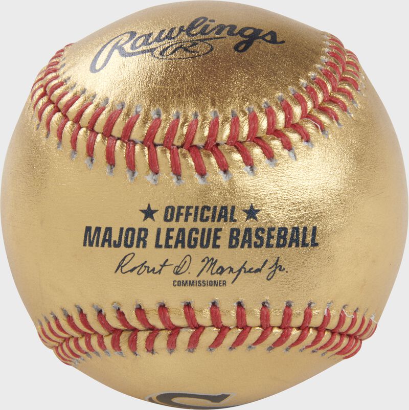 Los Angeles Dodgers Rawlings Gold Leather Baseball